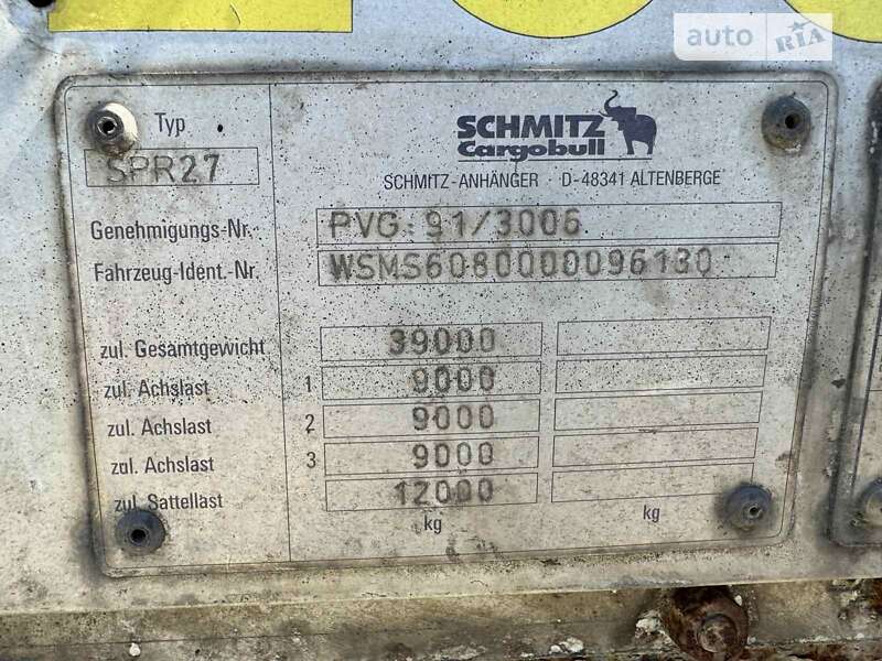 Бортовий напівпричіп Schmitz SPR 24