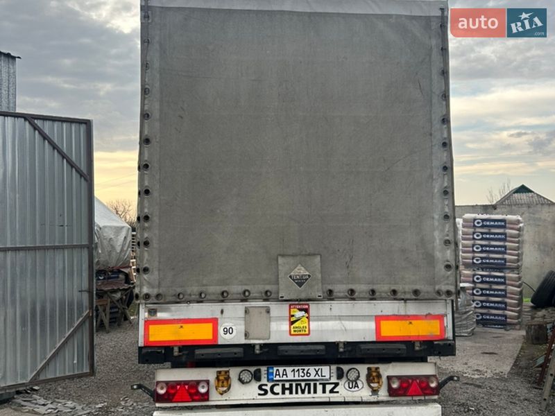 Тентованный борт (штора) - прицеп Schmitz SPR 24