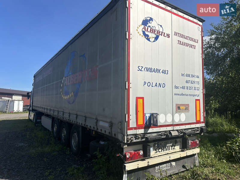 Тентований борт (штора) - напівпричіп Schmitz SPR 24L