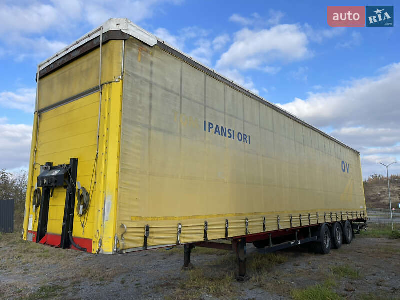 Тентованный борт (штора) - полуприцеп Schwarzmuller Mega