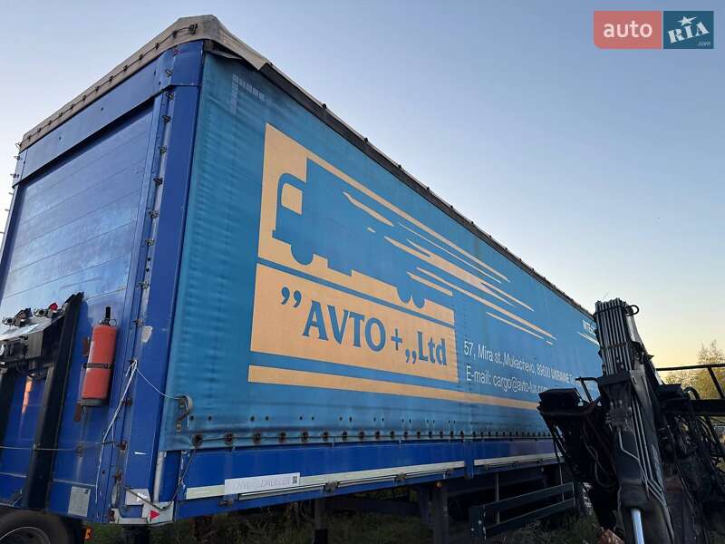 Тентованный борт (штора) - полуприцеп Schwarzmuller S01