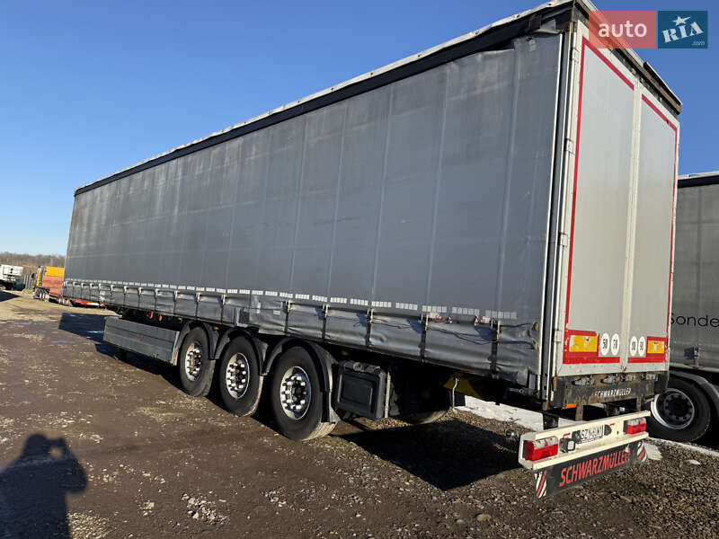 Тентований борт (штора) - напівпричіп Schwarzmuller S1