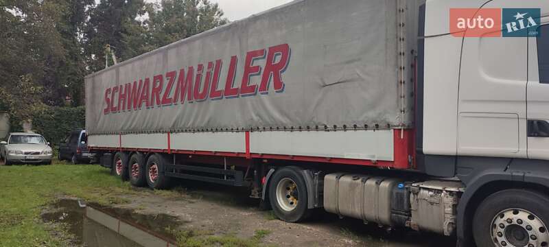 Тентованный борт (штора) - полуприцеп Schwarzmuller SAP