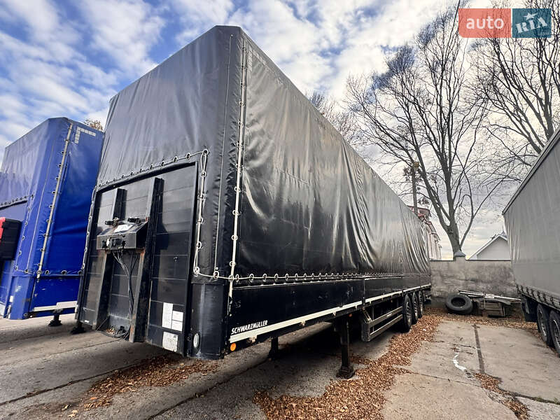 Тентованный борт (штора) - полуприцеп Schwarzmuller SN24