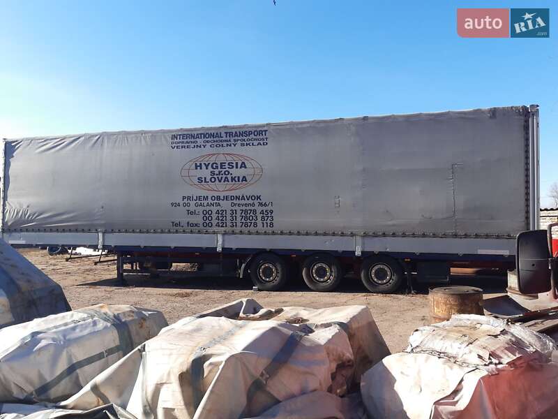 Тентованный борт (штора) - полуприцеп Schwarzmuller SPA-3E