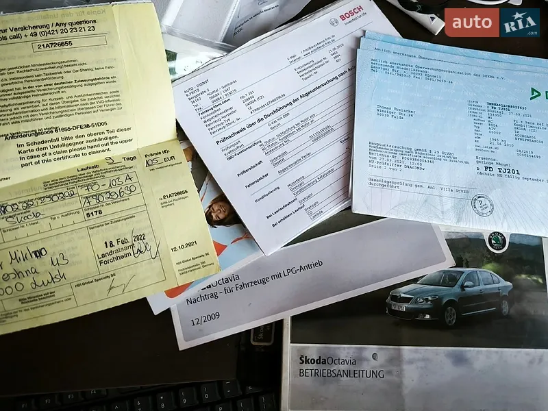 Универсал Skoda Octavia 2010 в Павлограде документ 2 фото Универсал Skoda Octavia 2010 в Павлограде документ