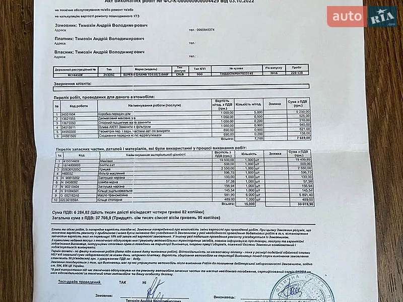 Лифтбек Skoda Superb 2016 в Маневичах документ 2 фото Лифтбек Skoda Superb 2016 в Маневичах документ