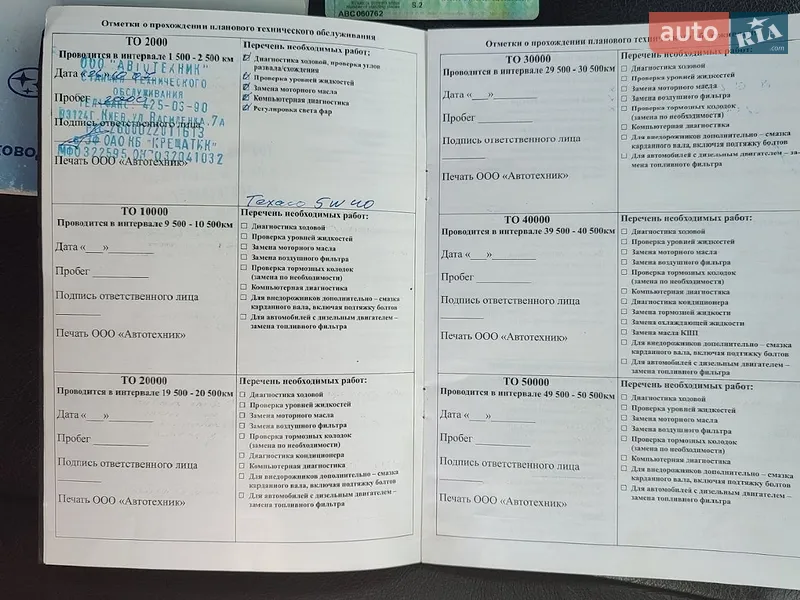 Позашляховик / Кросовер Subaru Forester 2008 в Вінниці документ