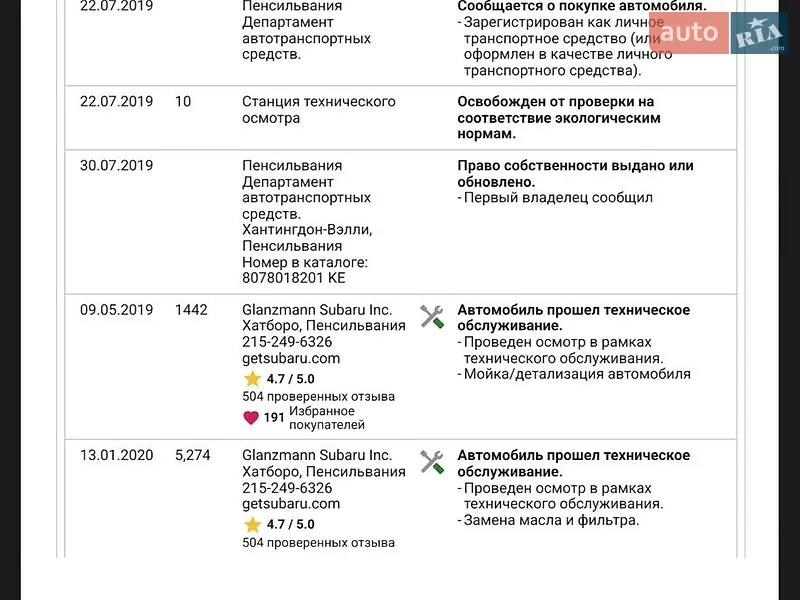 Внедорожник / Кроссовер Subaru Forester 2019 в Черновцах документ 2 фото Внедорожник / Кроссовер Subaru Forester 2019 в Черновцах документ