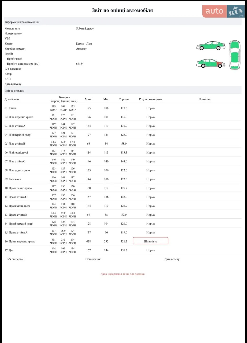 Subaru Legacy 2020 VIN 4S3BWAL61L3018734 фото оголошення 3 з 6