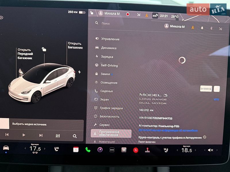 Седан Tesla Model 3 2021 в Дубні