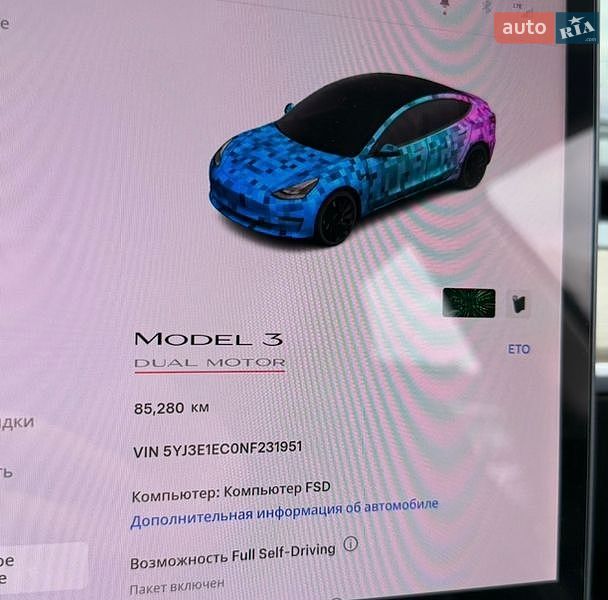 Седан Tesla Model 3 2022 в Виннице фото 34 Седан Tesla Model 3 2022 в Виннице