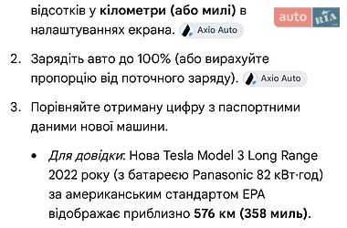 Седан Tesla Model 3 2022 в Києві