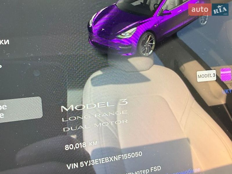 Седан Tesla Model 3 2022 в Києві
