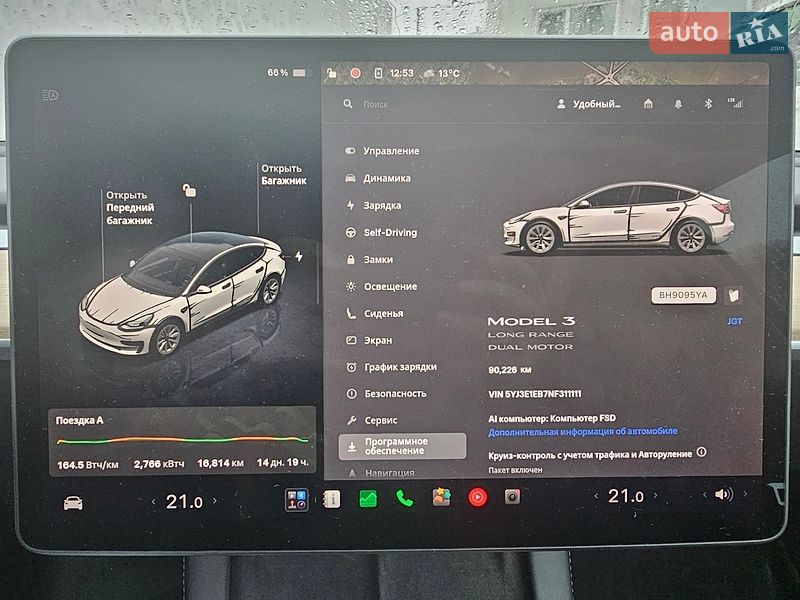 Седан Tesla Model 3 2022 в Одесі