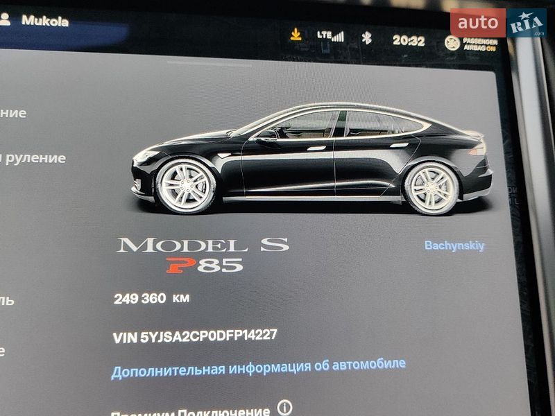 Лифтбек Tesla Model S 2013 в Шептицькому