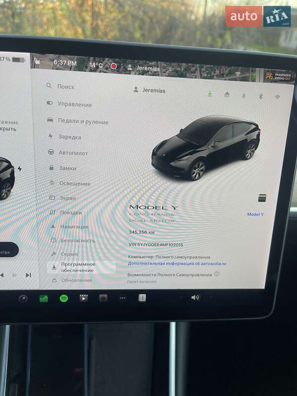 Позашляховик / Кросовер Tesla Model Y 2021 в Харкові