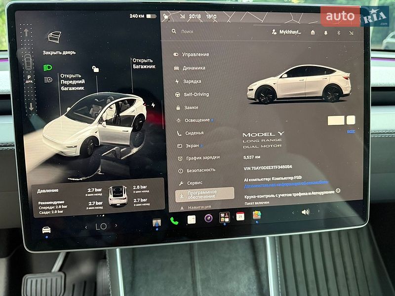 Внедорожник / Кроссовер Tesla Model Y 2025 в Львове