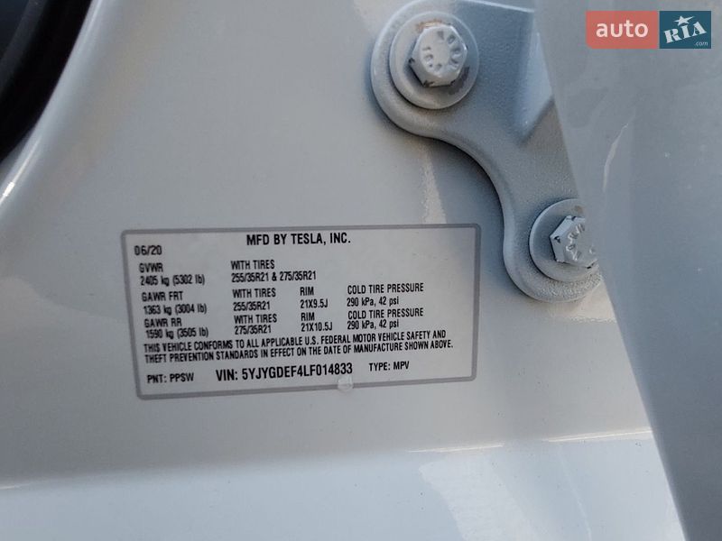 Позашляховик / Кросовер Tesla Model Y 2020 в Івано-Франківську фото 3 Позашляховик / Кросовер Tesla Model Y 2020 в Івано-Франківську