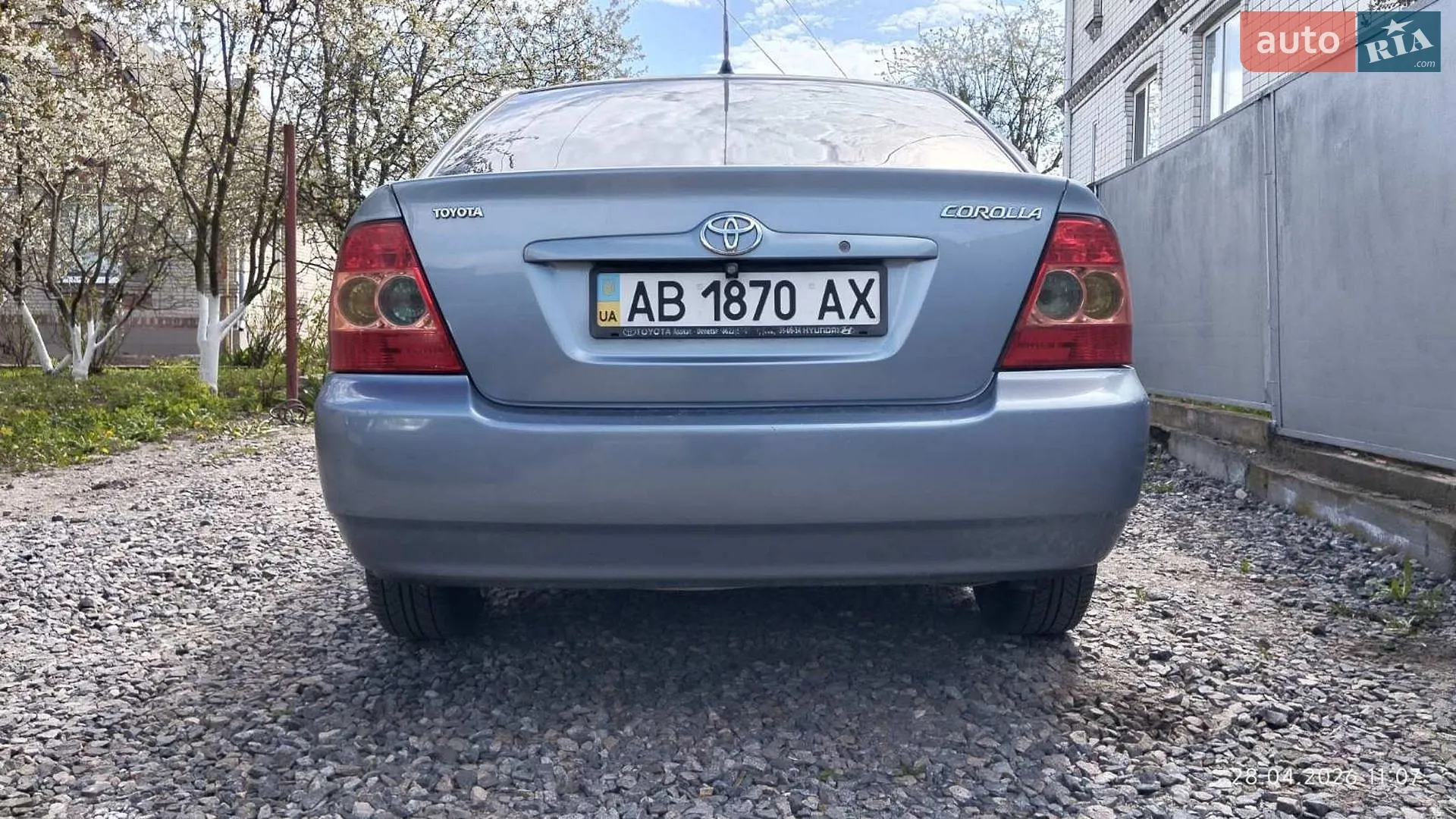 Toyota Corolla 2003 VIN NMTBM22EX0R023816 фото оголошення 12 з 26