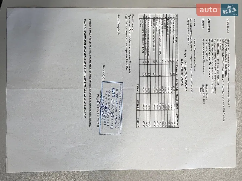 Внедорожник / Кроссовер Toyota RAV4 2006 в Киеве документ