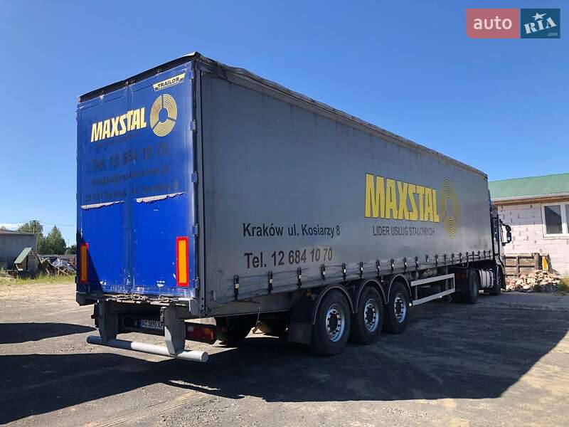 Тентований борт (штора) - напівпричіп Trailor SYY