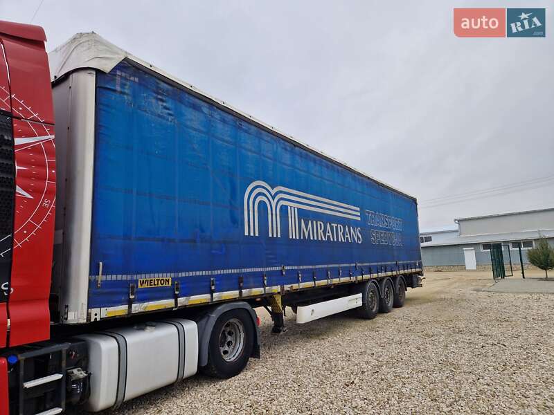 Тентованный борт (штора) - полуприцеп Wielton SAF