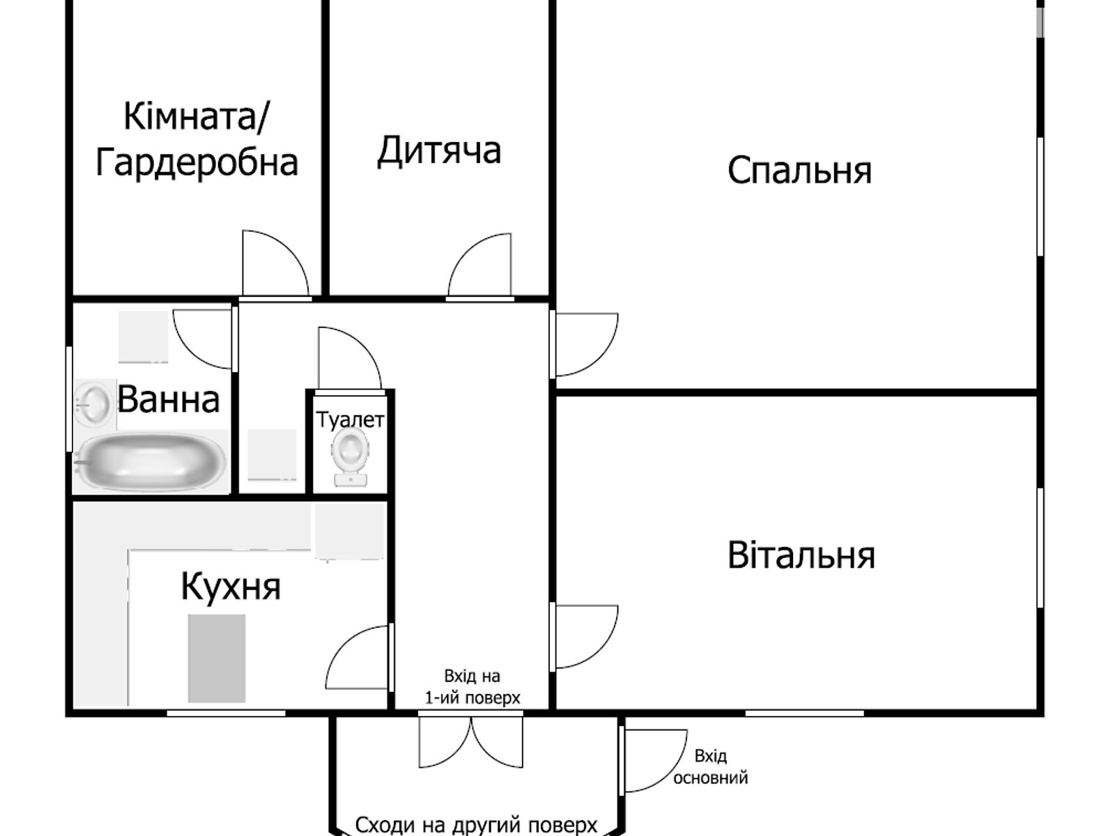 одноэтажная часть дома, 100 кв. м, кирпич. Сдается помесячно в Рованцах фото 1