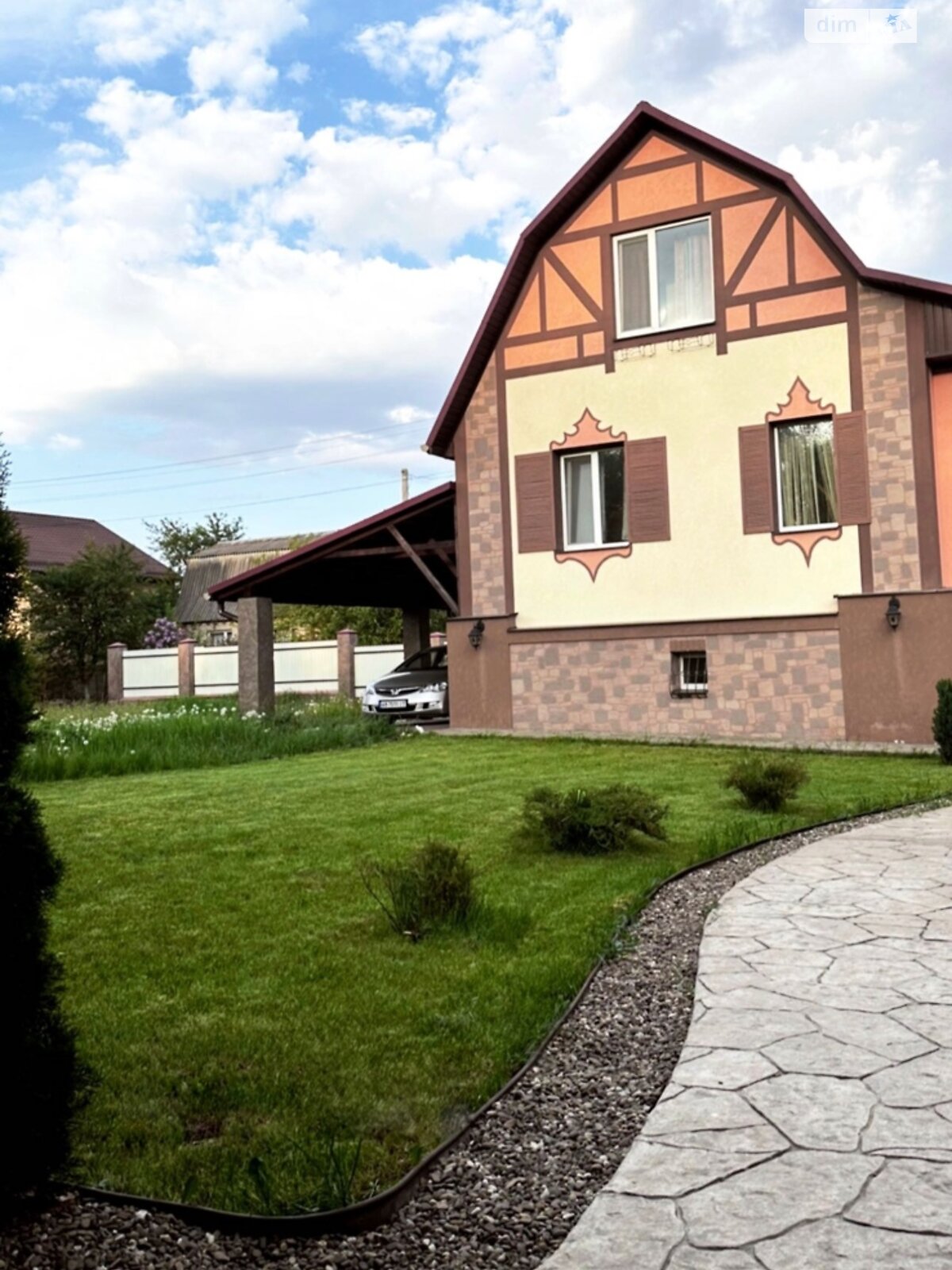 триповерховий будинок з меблями, 102.7 кв. м, цегла. Здається помісячно в Березині фото 1