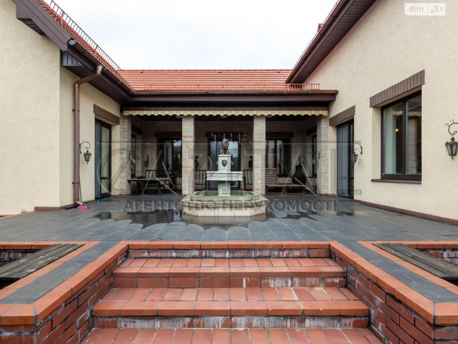 двоповерховий будинок з верандою, 250 кв. м, кирпич. Здається помісячно в Бобриці фото 1