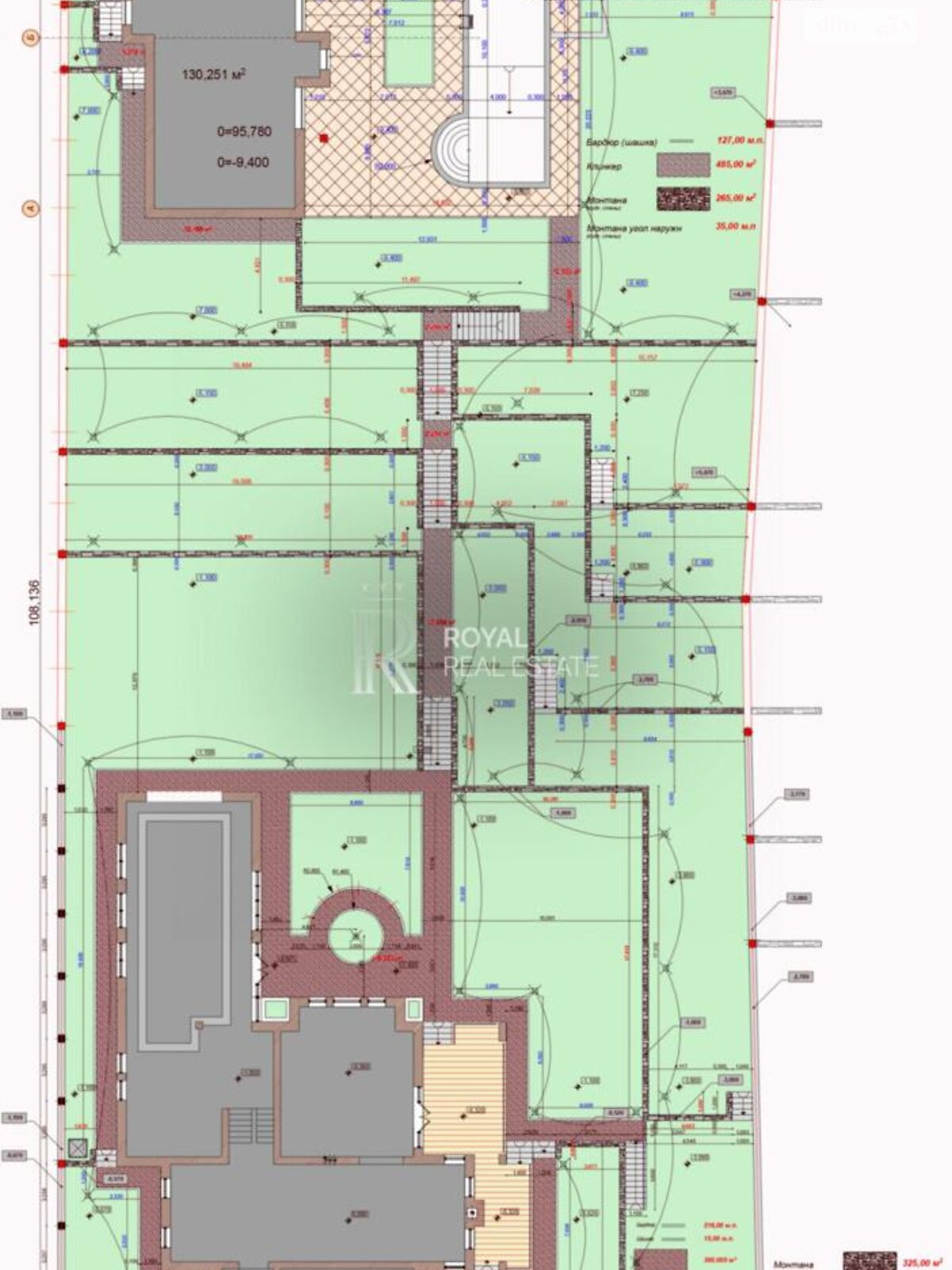 двухэтажный дом, 450 кв. м, кирпич. Сдается помесячно в Лесниках фото 1