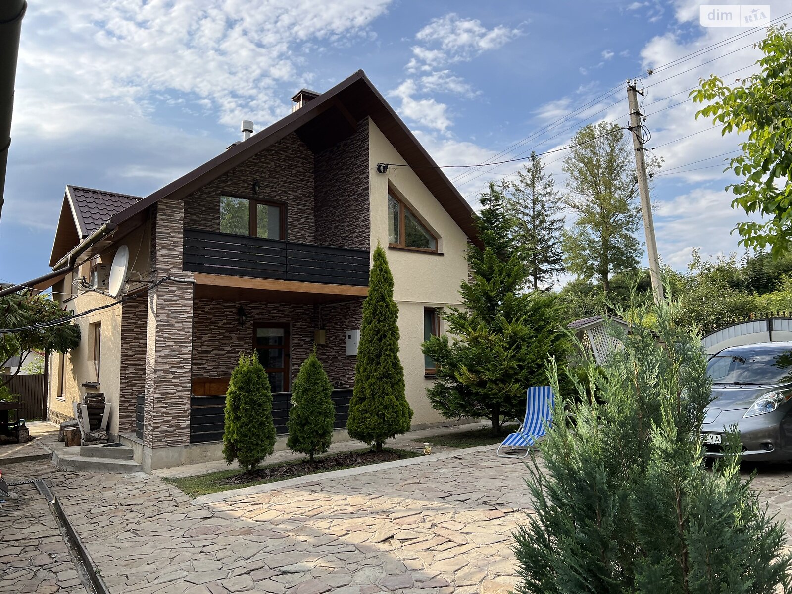 двухэтажный дом с верандой, 120 кв. м, кирпич. Сдается помесячно в Микулинцах фото 1