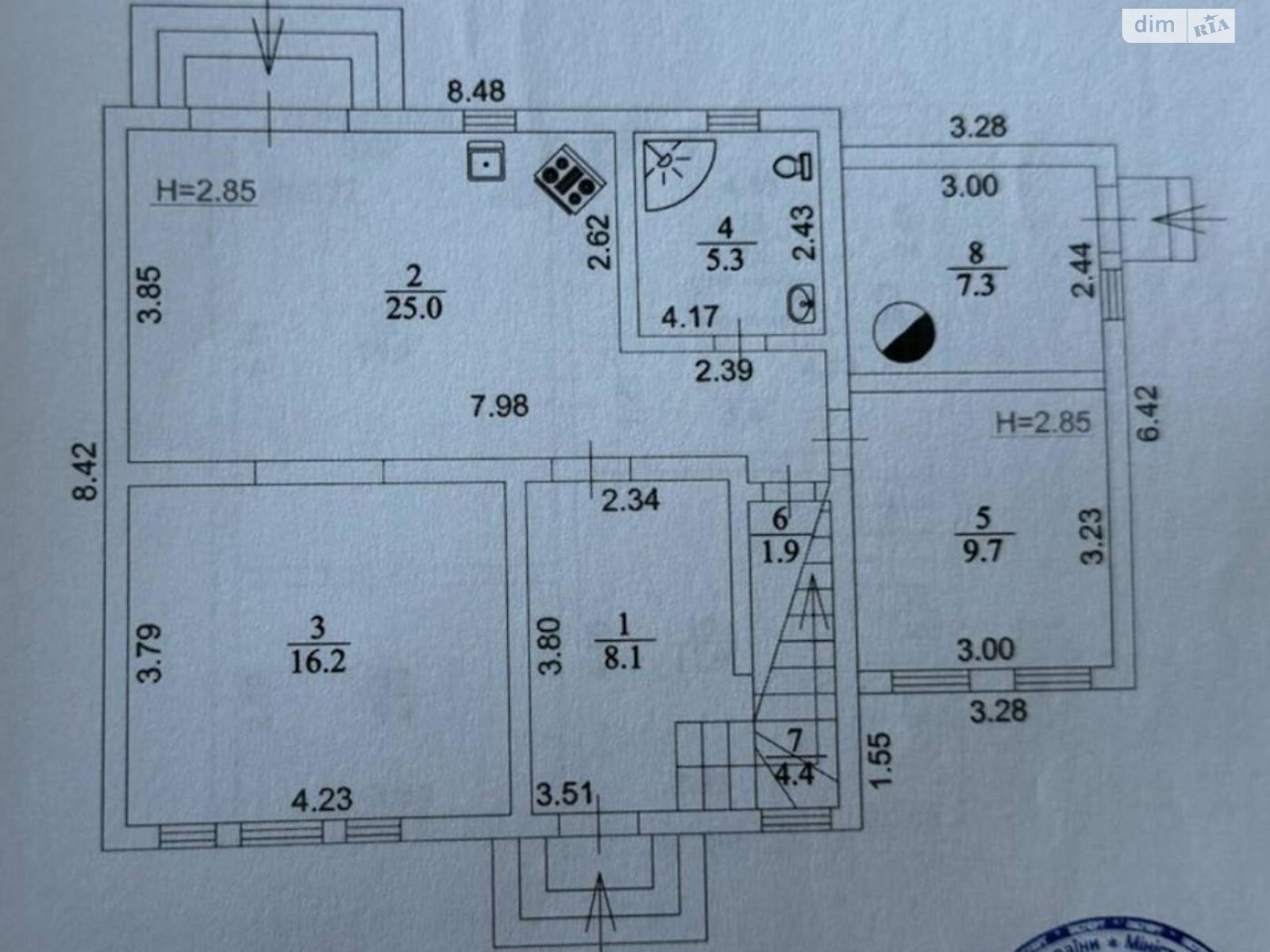 двухэтажный дом, 132 кв. м, кирпич. Сдается помесячно в Новых Безрадичах фото 1