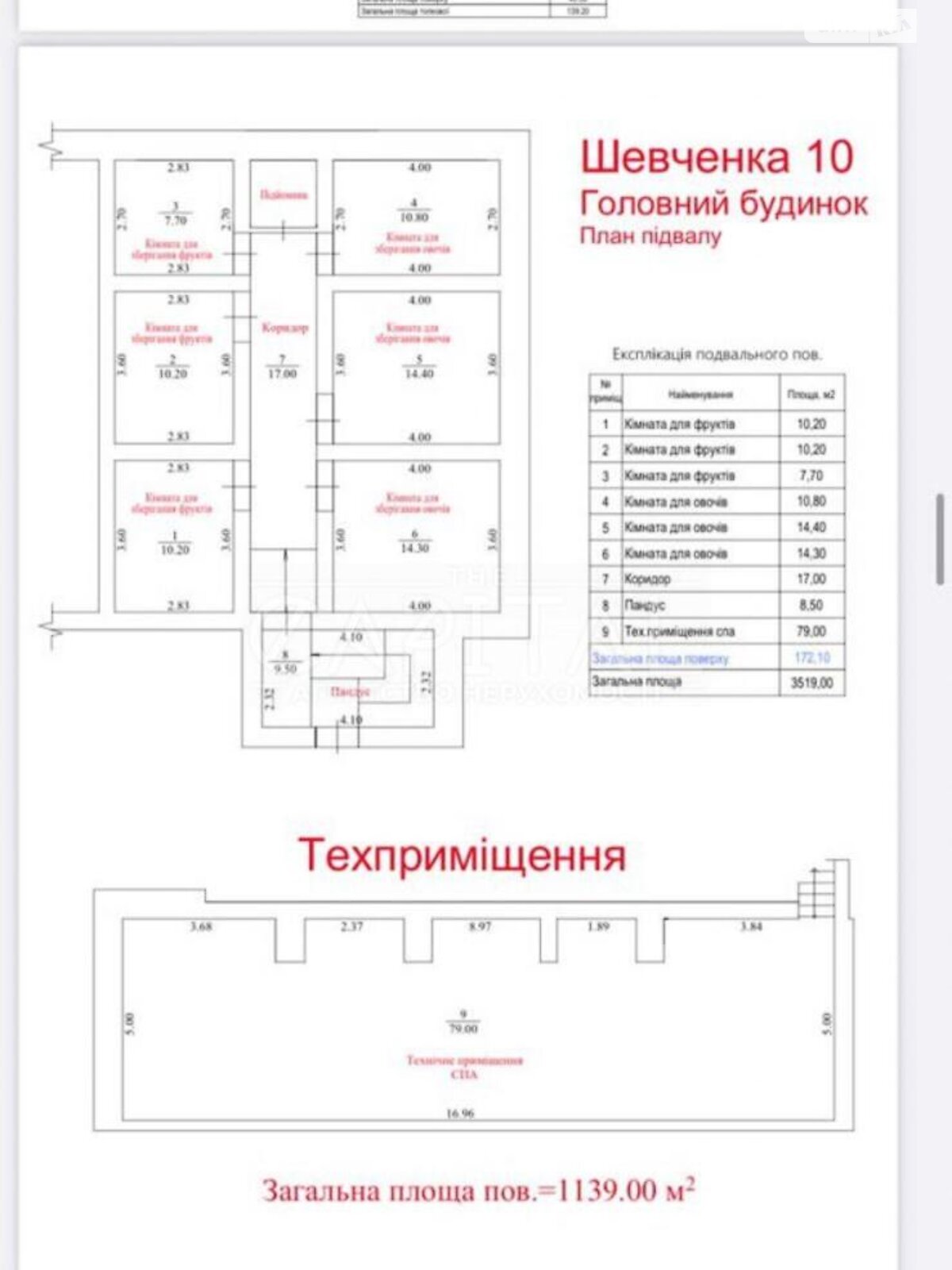 чотириповерховий будинок з гаражем, 4500 кв. м, цегла. Здається помісячно в Обухові фото 1