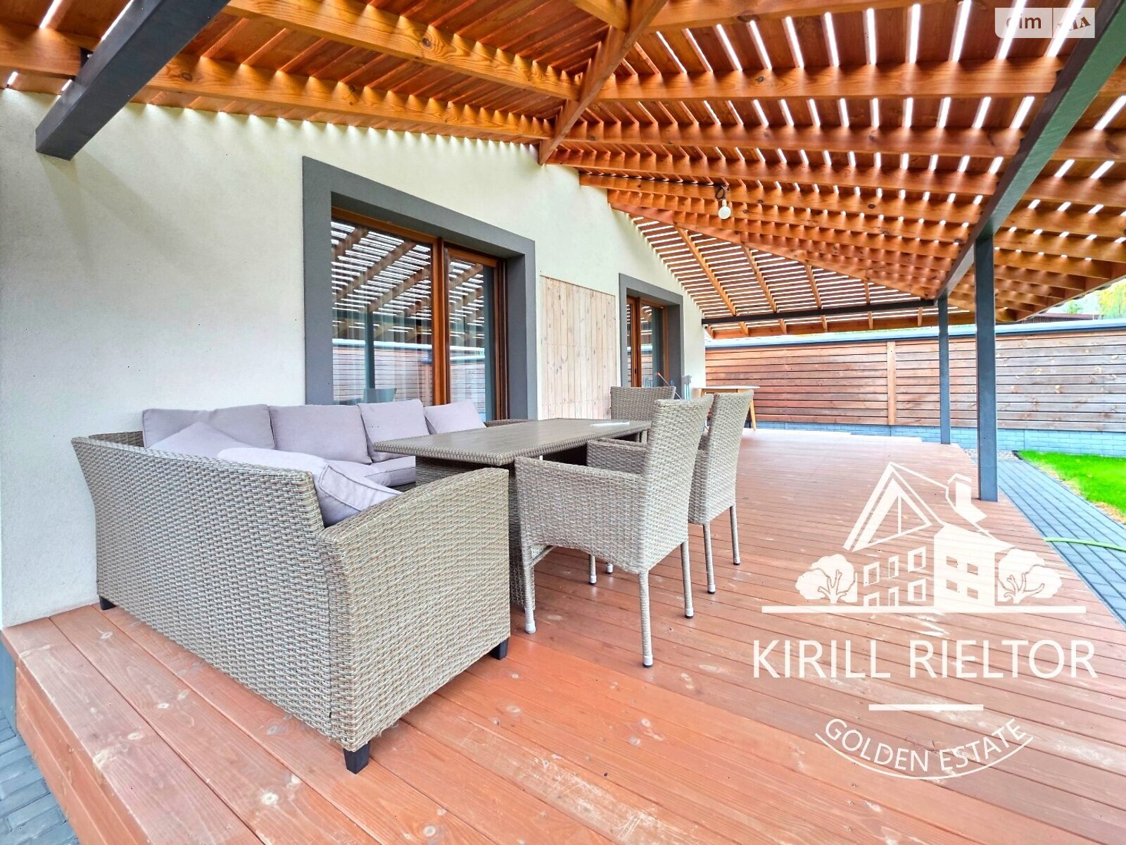 двоповерховий будинок з верандою, 230 кв. м, кирпич. Здається помісячно в Слобожанському фото 1