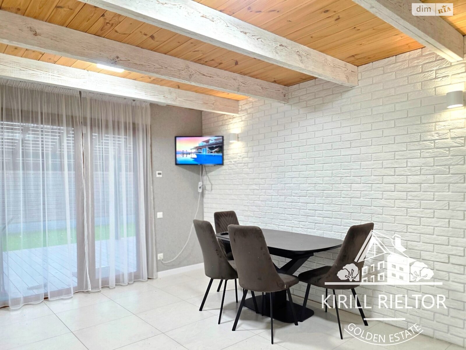 двоповерховий будинок з верандою, 230 кв. м, кирпич. Здається помісячно в Слобожанському фото 1