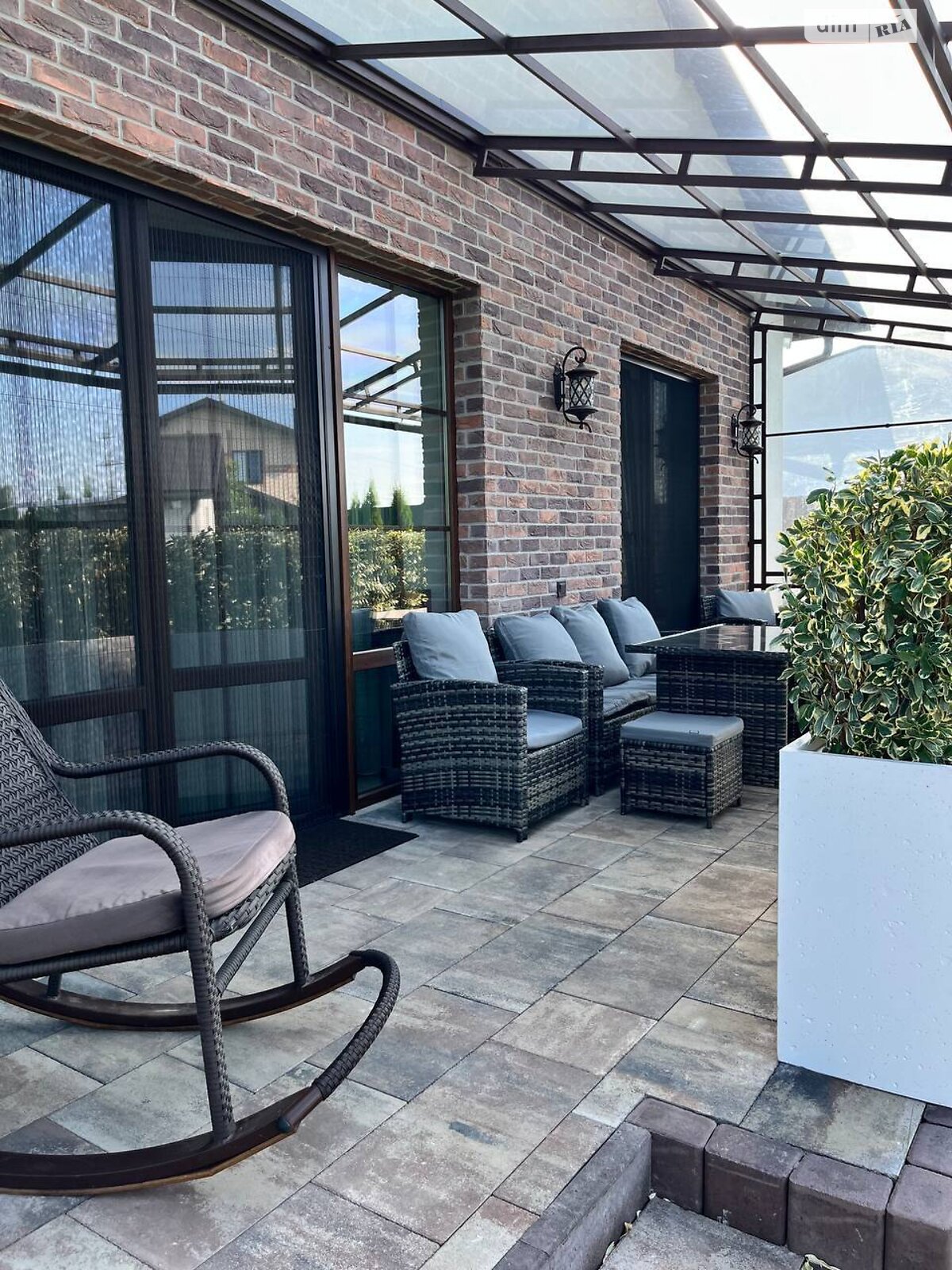 одноэтажный дом с верандой, 100 кв. м, кирпич. Сдается помесячно в Солонке фото 1