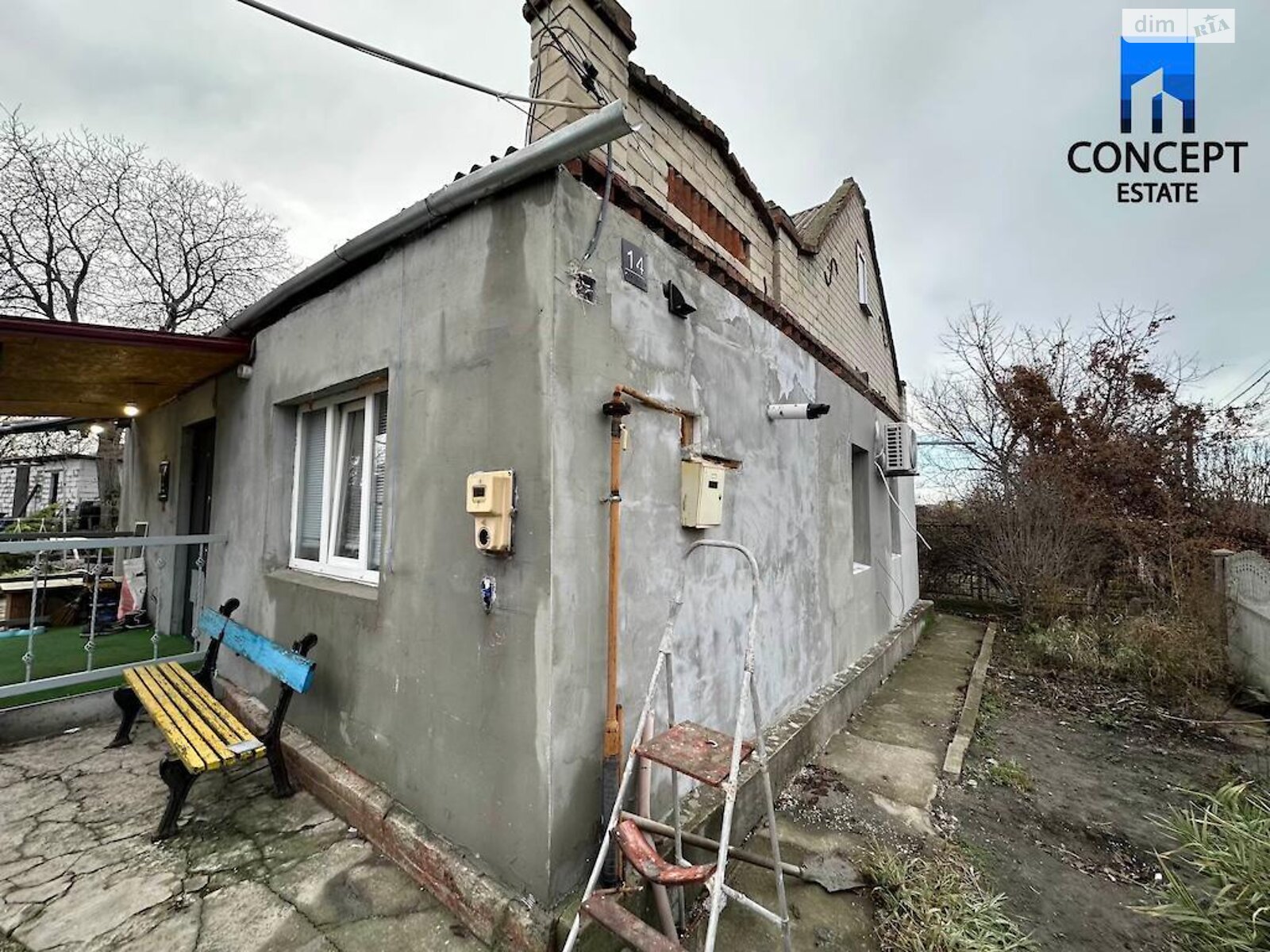 одноэтажный дом с верандой, 50 кв. м, кирпич. Сдается помесячно в Старых Кодаках фото 1