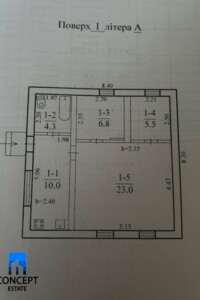 одноэтажный дом, 49.6 кв. м, кирпич. Сдается помесячно в Старых Кодаках фото 2