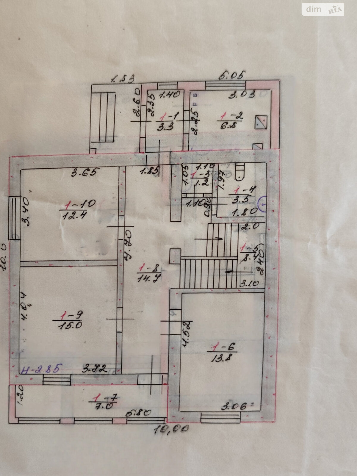 двухэтажный дом с балконом, 251.7 кв. м, кирпич. Сдается помесячно в Валках, в районе Валки фото 1