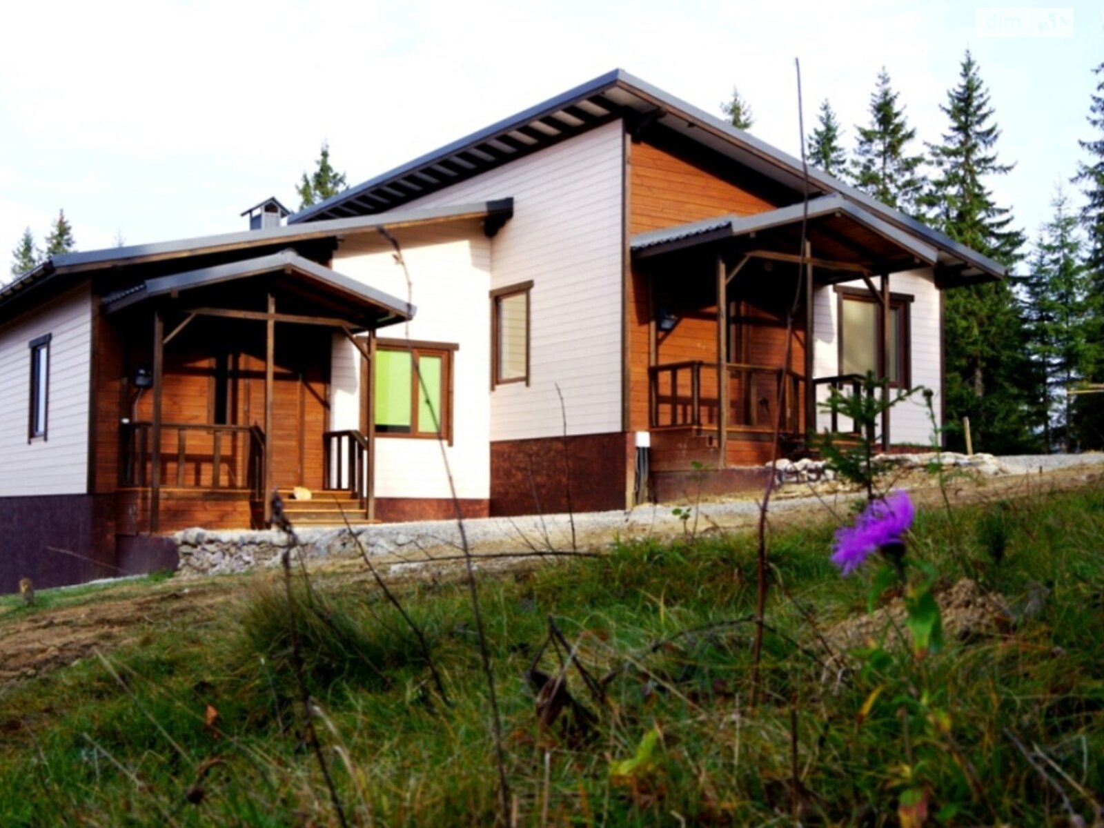 одноповерховий дуплекс, 65 кв. м, каркасно-щитовий. Здається помісячно в Яблуниці фото 1