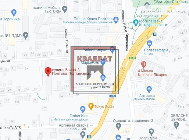 Комната в Полтаве, район Шевченковский (Октябрьский) улица Баяна помесячно фото 1 Комната в Полтаве, район Шевченковский (Октябрьский) улица Баяна помесячно фото 1