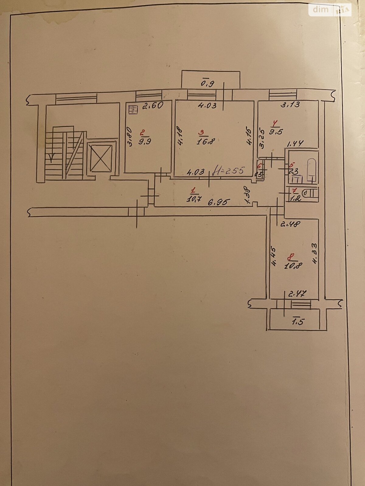 трехкомнатная квартира в Хмельницком, район Центр, на ул. Трембовецкой Марии 3 в аренду на долгий срок помесячно фото 1
