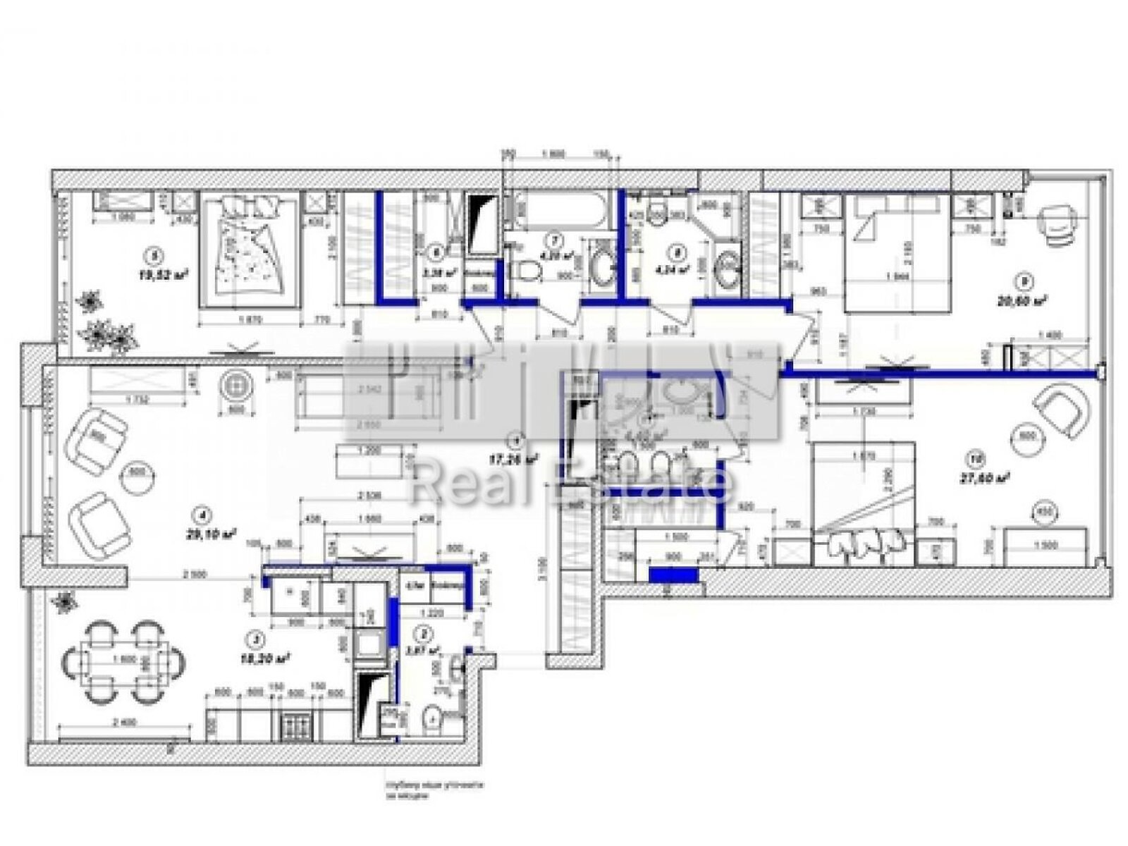 трехкомнатная квартира в Киеве, район Печерский, на ул. Андрея Верхогляда 20 в аренду на долгий срок помесячно фото 1