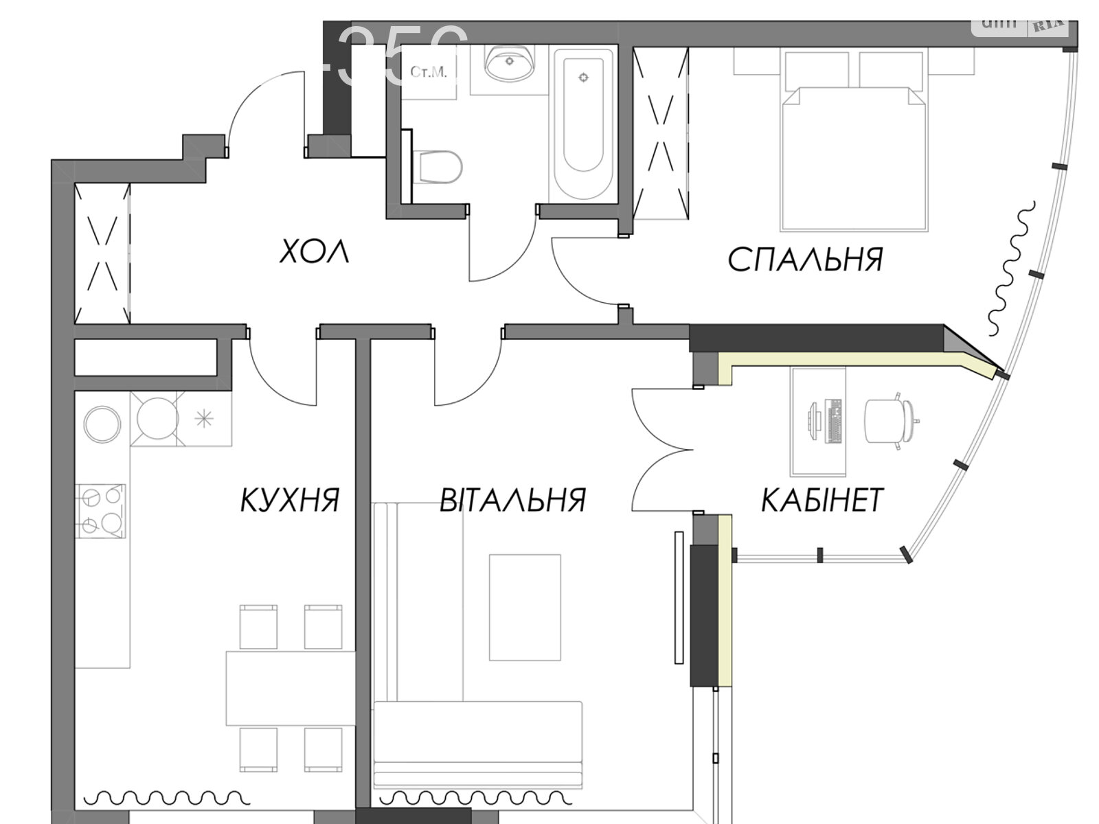 двухкомнатная квартира в Киеве, район Дарницкий, на ул. Заречная 1Г в аренду на долгий срок помесячно фото 1 двухкомнатная квартира в Киеве, район Дарницкий, на ул. Заречная 1Г в аренду на долгий срок помесячно фото 1