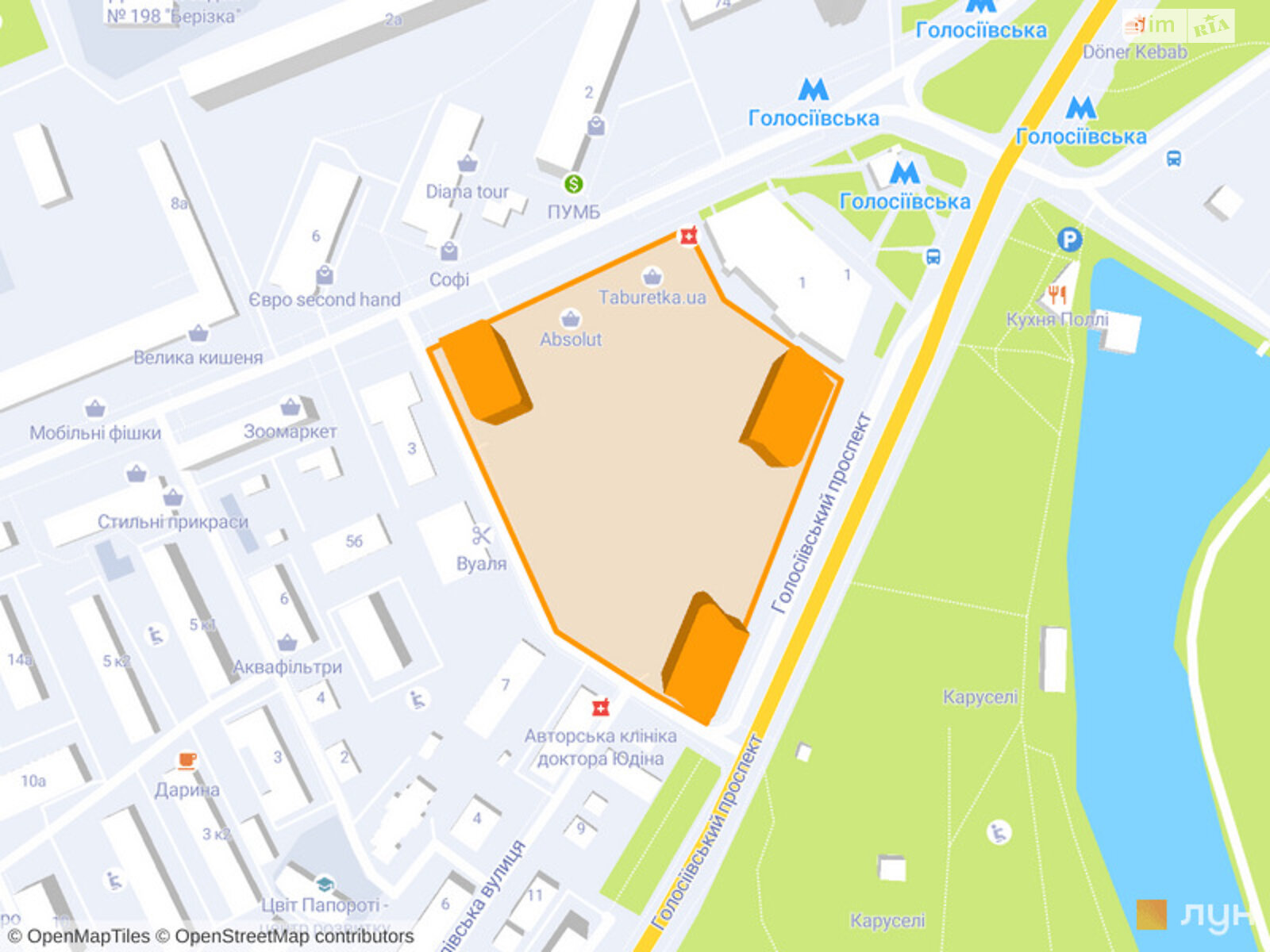 однокімнатна квартира в Києві, район Деміївка, на просп. Голосіївський в довготривалу оренду помісячно фото 1