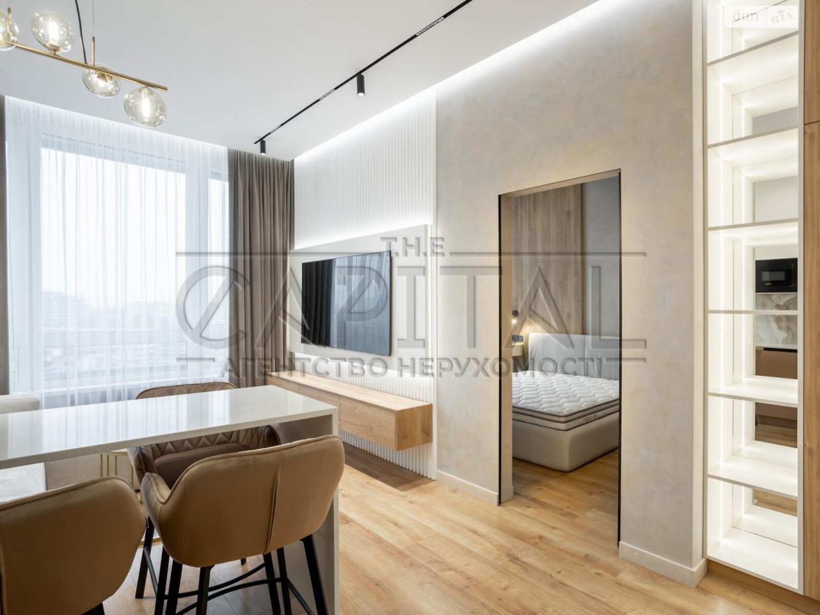 однокімнатна квартира в Києві, район Голосіїв, на просп. Голосіївський 76 в довготривалу оренду помісячно фото 1