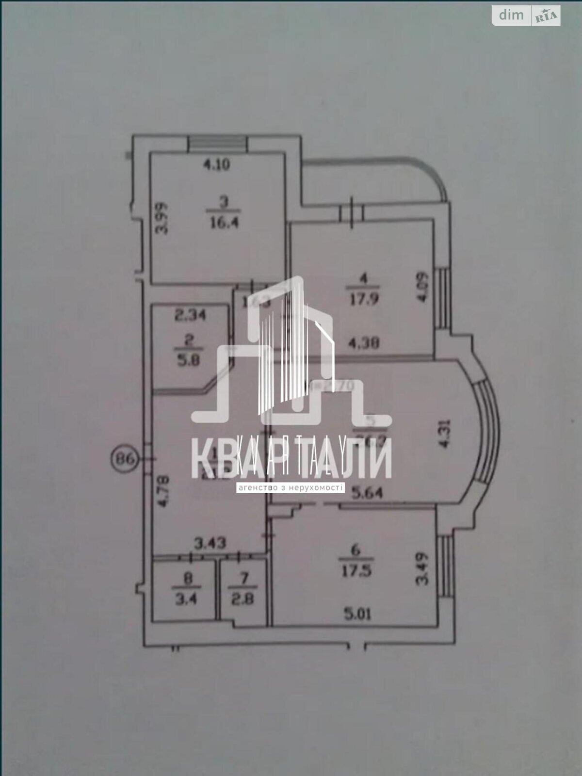 трикімнатна квартира з ремонтом в Києві, район Караваєві Дачі, на вул. Ніжинська 5 в довготривалу оренду помісячно фото 1