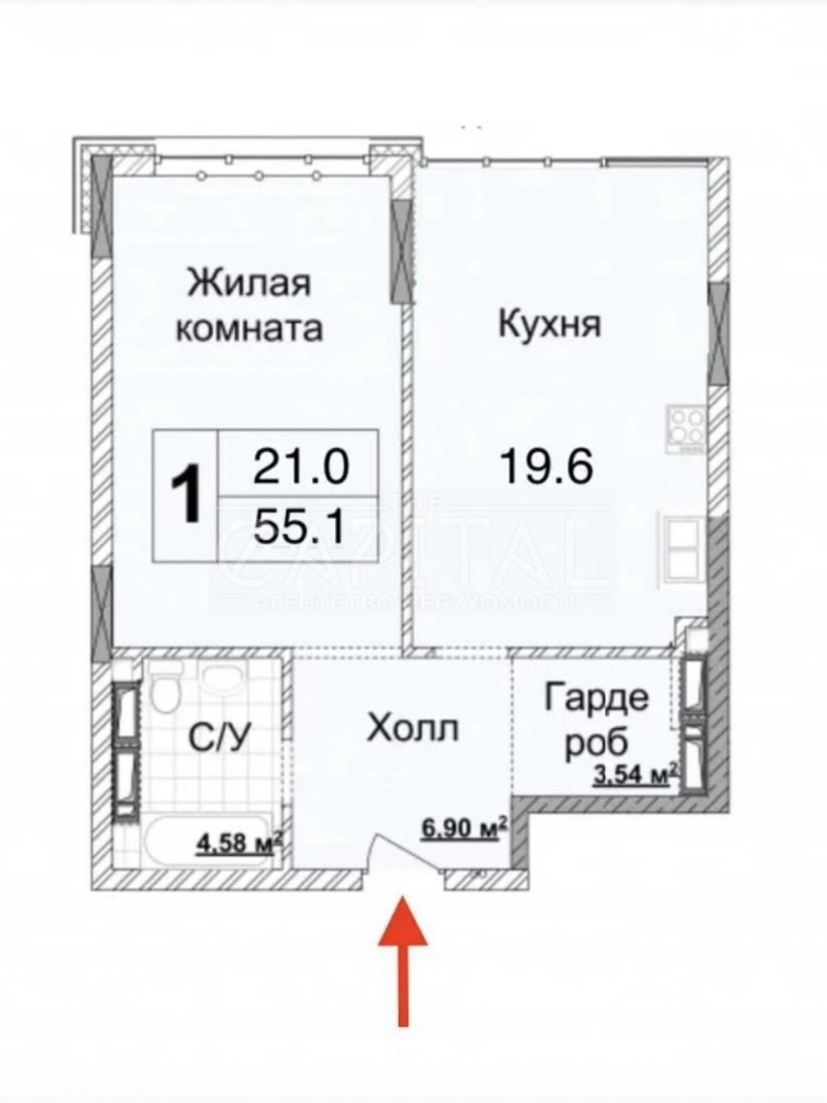 двухкомнатная квартира с мебелью в Киеве, район Печерский, на ул. Андрея Верхогляда 15Б в аренду на долгий срок помесячно фото 1