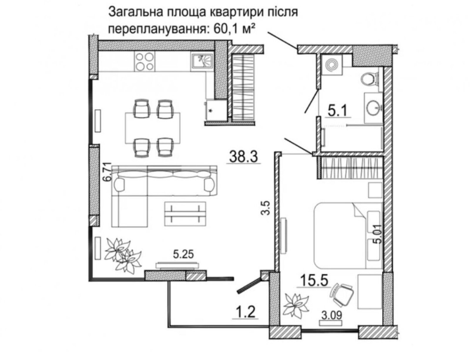 двухкомнатная квартира с мебелью в Киеве, район Печерский, на ул. Предславинская 55 в аренду на долгий срок помесячно фото 1